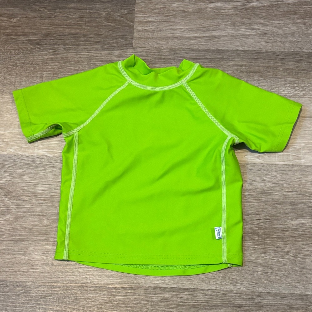i play. Lime Green Kids Rashguard